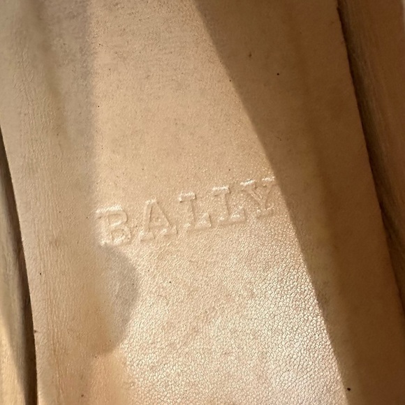 Bally Alba flats 6 black Italian leather smoking loafers old money minimalist - Picture 10 of 12